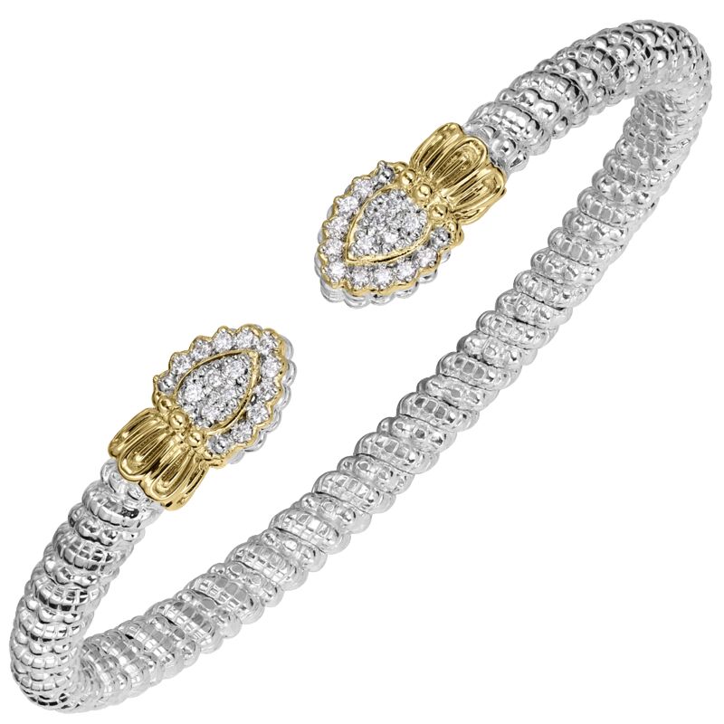 VAHAN - 14K Gold and Sterling Silver Diamond Bracelet