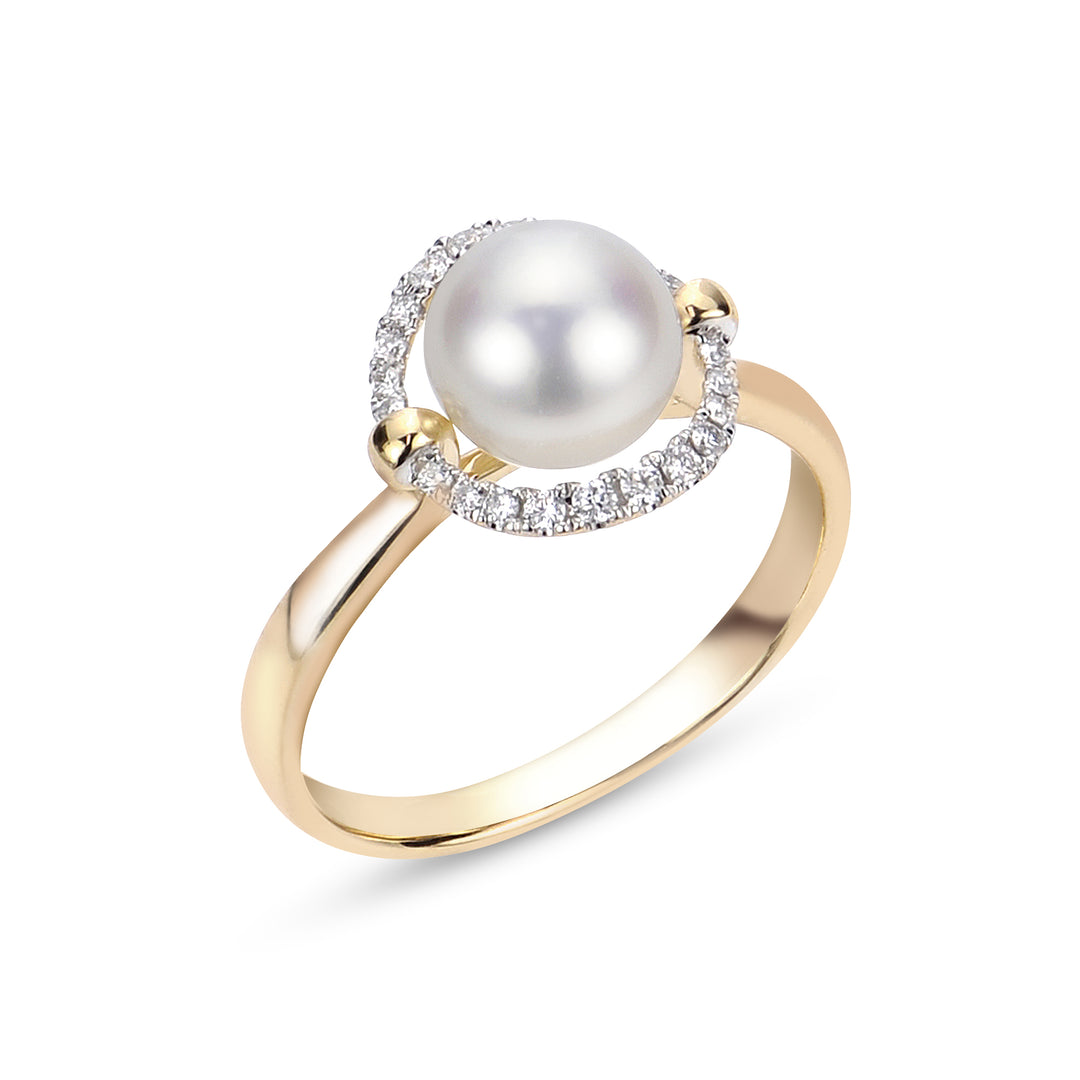 14KT Yellow Gold Freshwater Pearl Ring