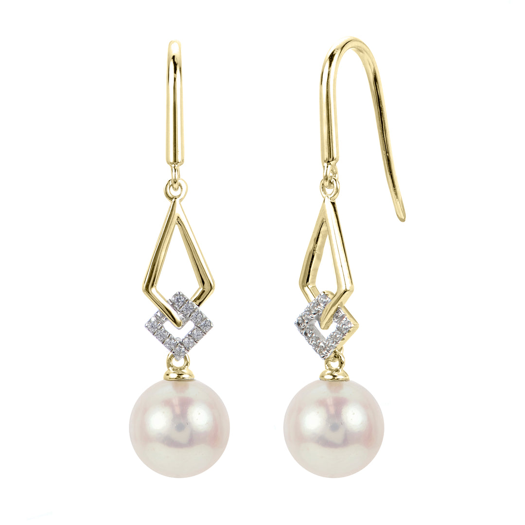 14KT Yellow Gold Freshwater Pearl Earring