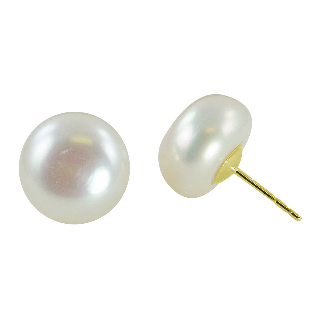 14KT Yellow Gold Freshwater Pearl Earring