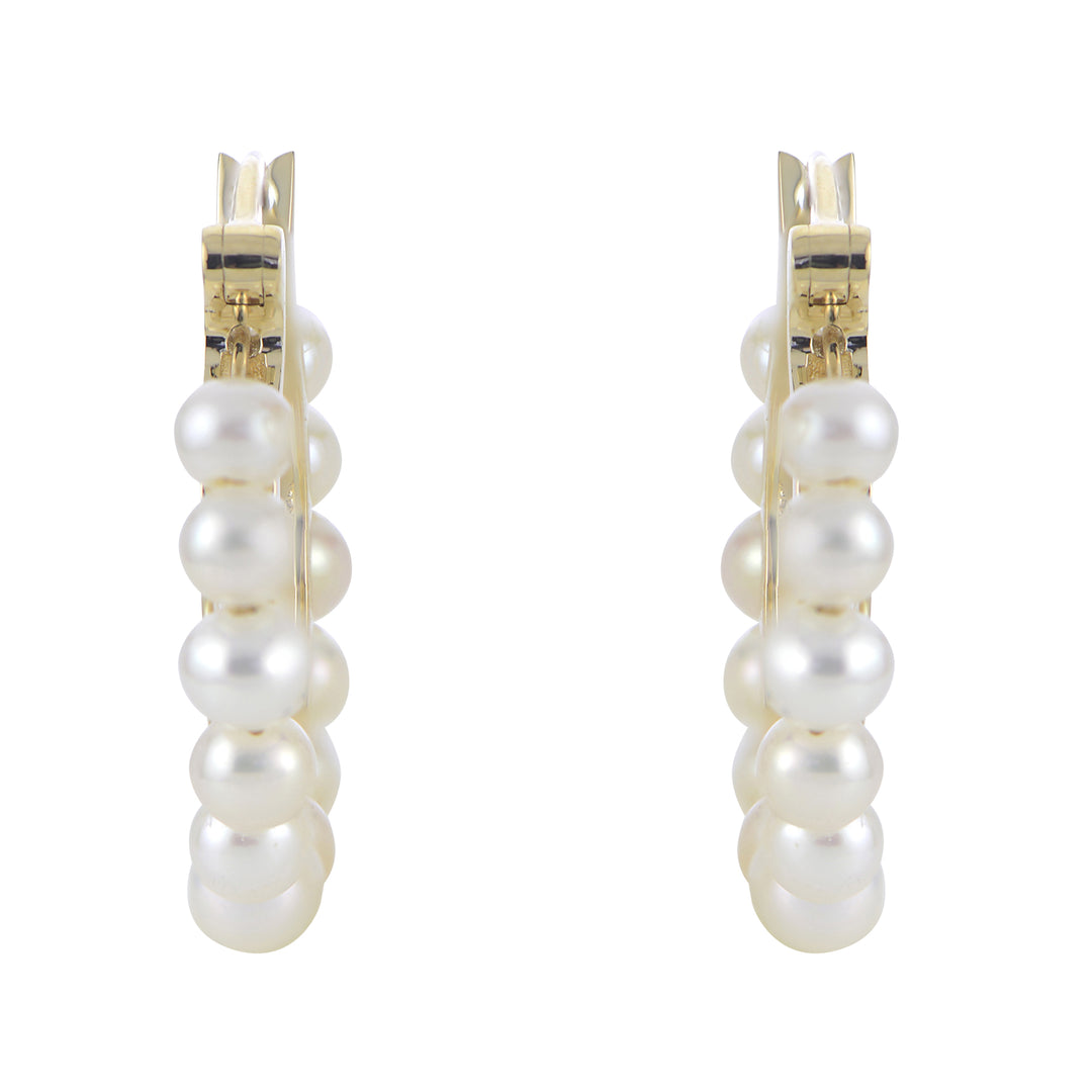 14KT Yellow Gold Freshwater Pearl Earring