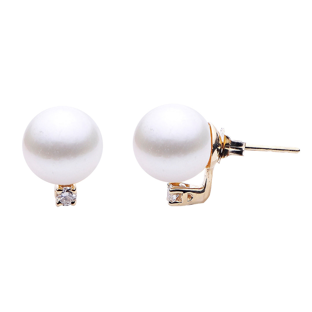 14KT Yellow Gold Freshwater Pearl Earring