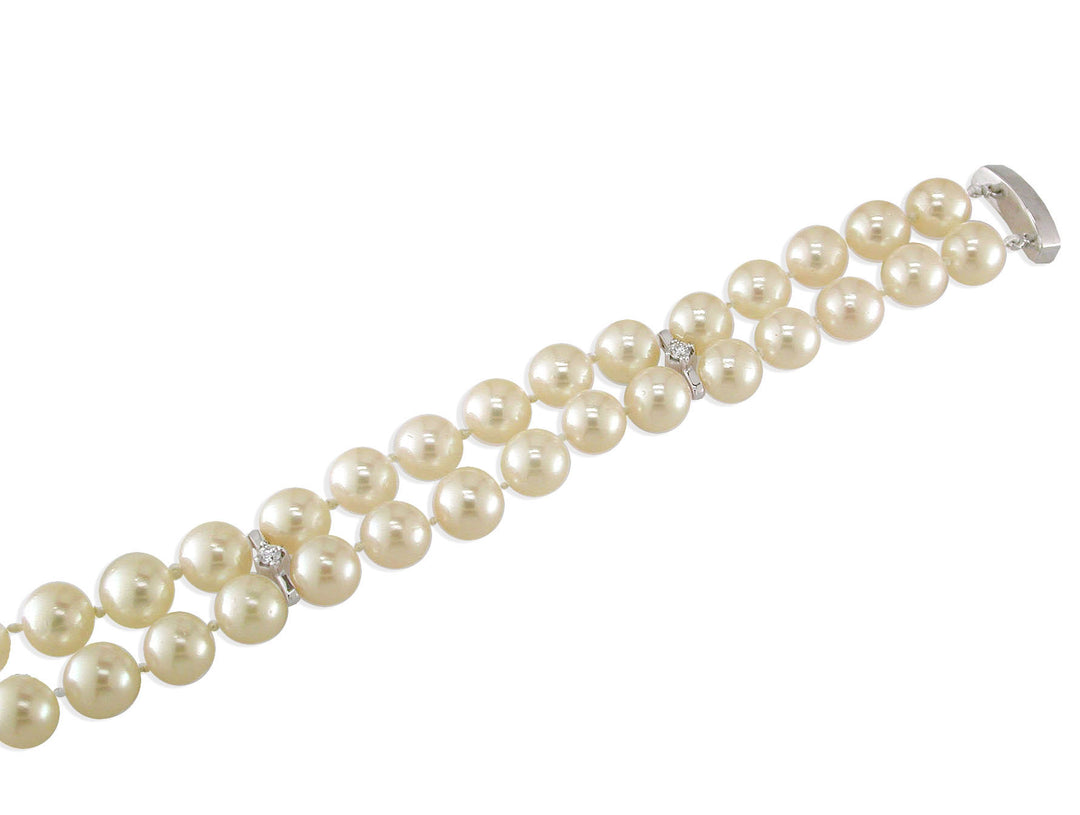 18KT Yellow Gold Akoya Pearl Bracelet