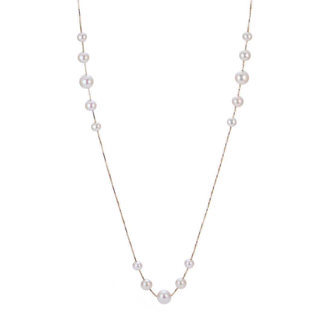 14KT Yellow Gold Freshwater Pearl Necklace