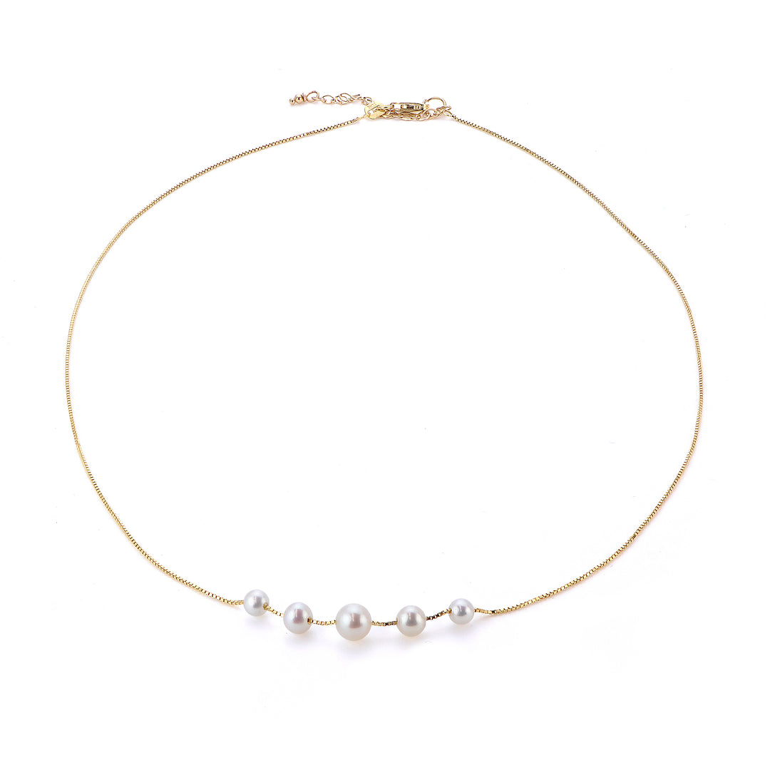 14KT Yellow Gold Freshwater Pearl Necklace