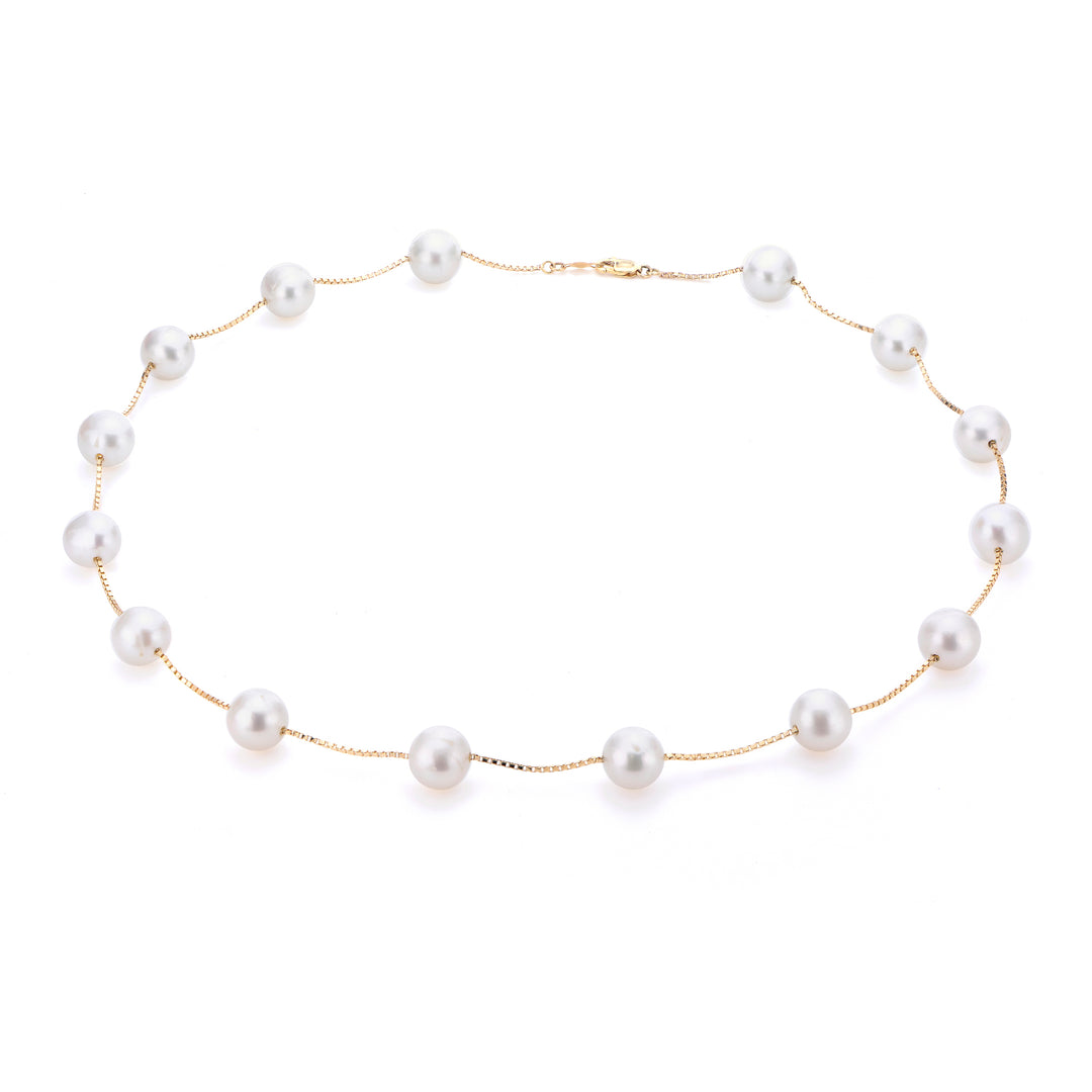 14KT Yellow Gold Freshwater Pearl Necklace