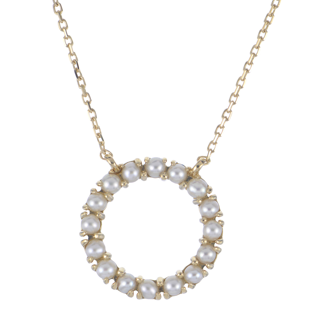 14KT Yellow Gold Freshwater Pearl Necklace