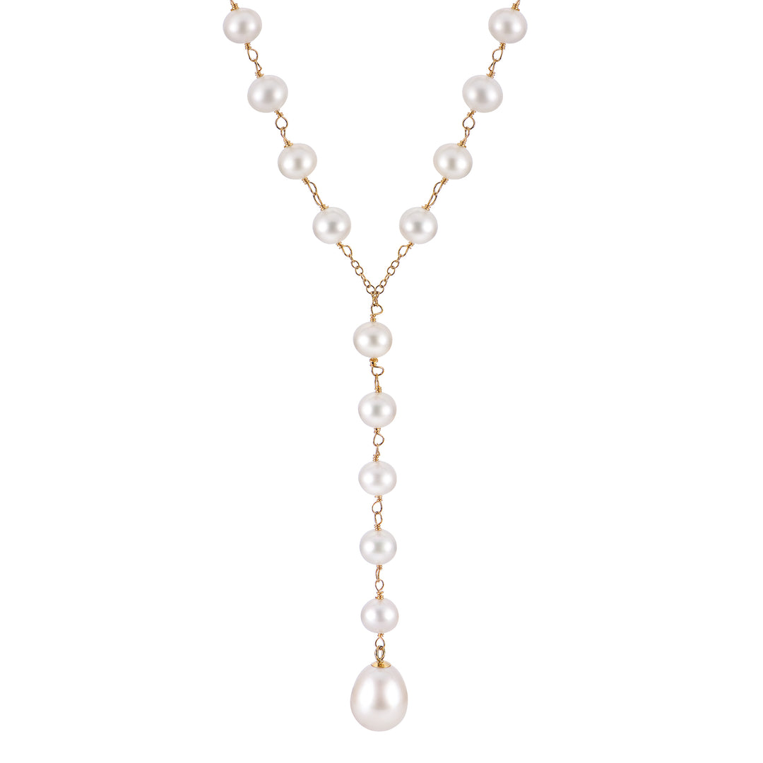 14KT Yellow Gold Freshwater Pearl Necklace