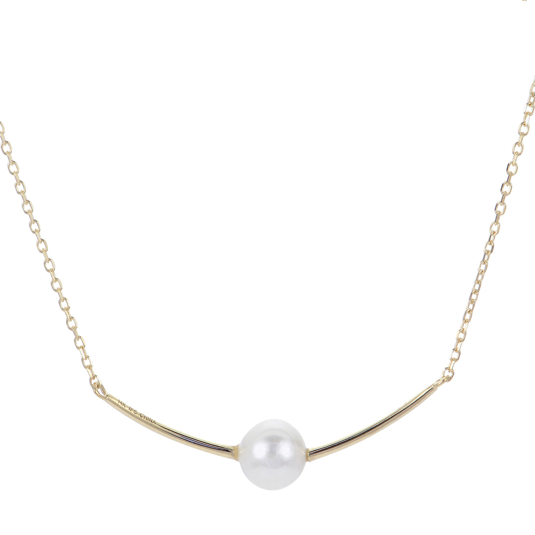 14KT Yellow Gold Freshwater Pearl Necklace