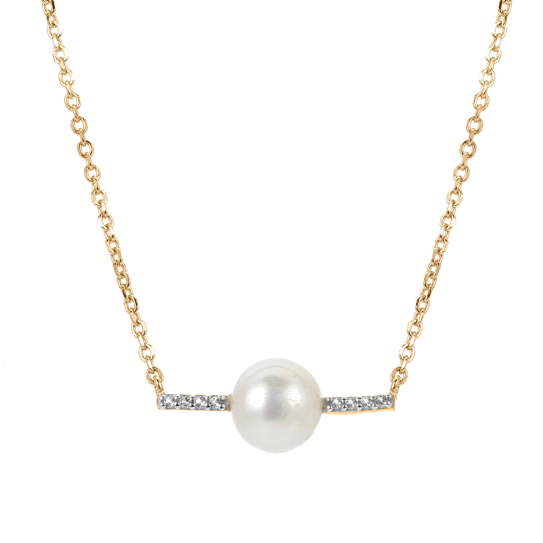 14KT Yellow Gold Freshwater Pearl Necklace