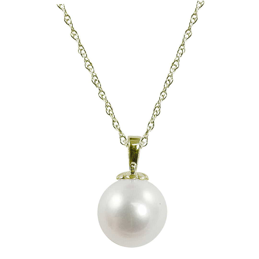 14KT Yellow Gold Freshwater Pearl Pendant