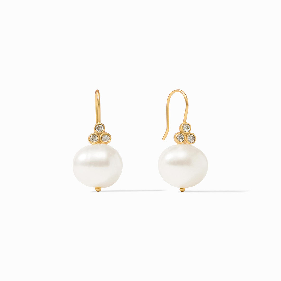 Julie Vos - 24K gold plate Tudor Pearl Earring