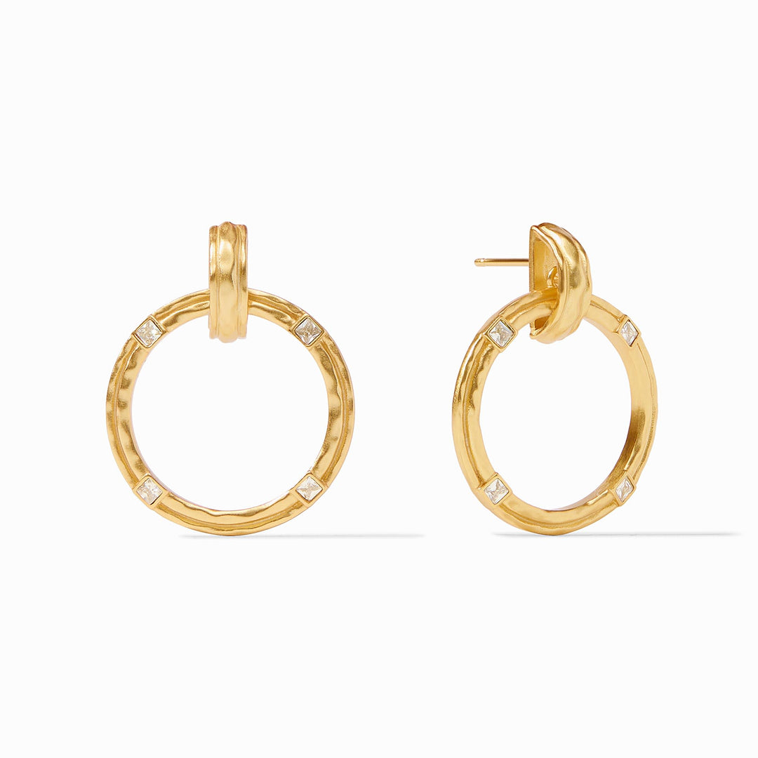 Julie Vos - 24K gold plate Astor Doorknocker Earring