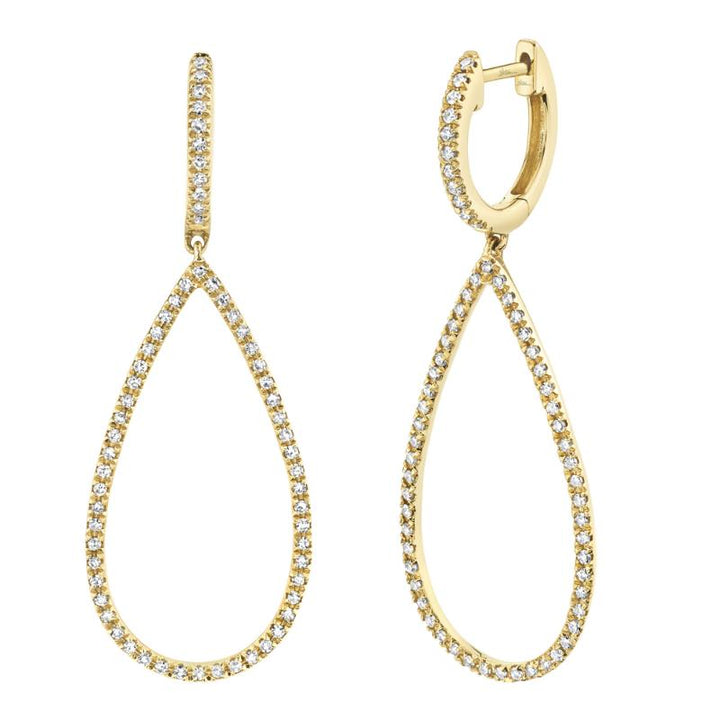 SC22003458V2 14K Yellow Gold Drop Earrings from the Kate Collection