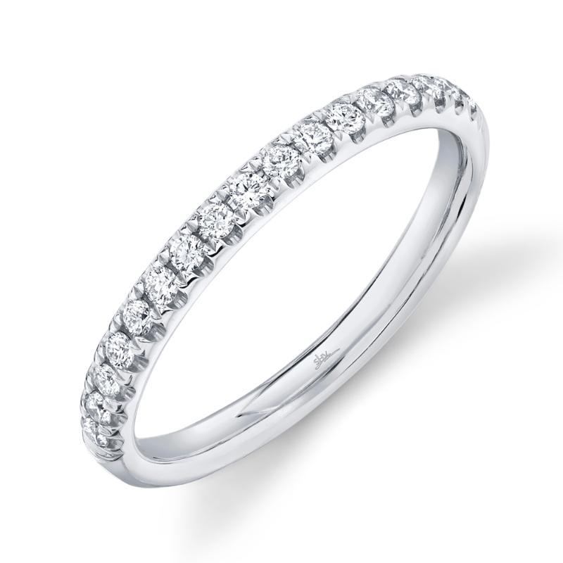 SC22004437Z8 14K White Gold Classic Wedding Band from the Eternal Collection