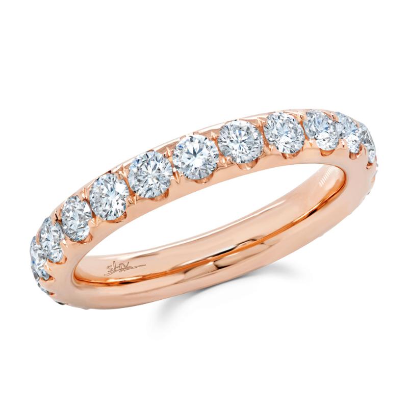 SC22005398EZ6.5 14K Pink Gold Eternity Band from the Eternal Collection