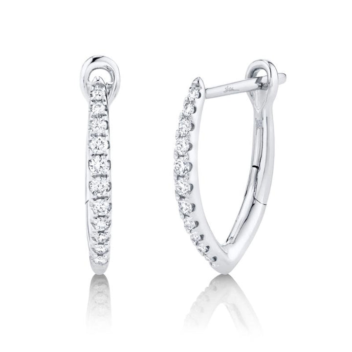 SC22005490 14K White Gold Hoop Earrings from the Eternal Collection