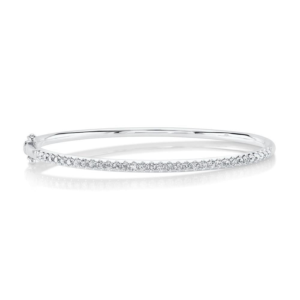 SC22005521ZM 14K White Gold Bangle Bracelet from the Eternal Collection