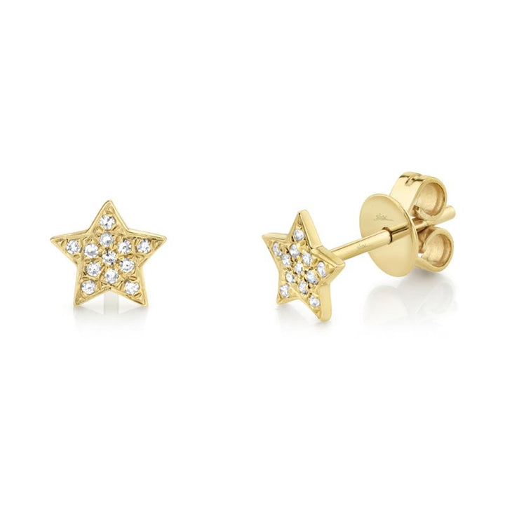 SC55001267 14K Yellow Gold Stud Earrings from the Kate Collection