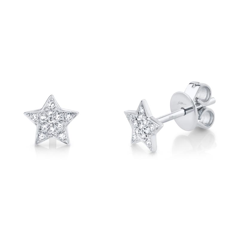 SC55001302 14K White Gold Stud Earrings from the Kate Collection