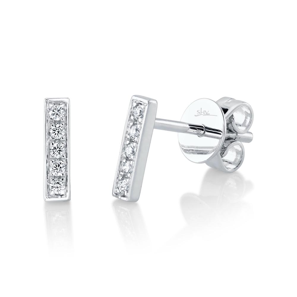 SC55002205 14K White Gold Stud Earrings from the Kate Collection