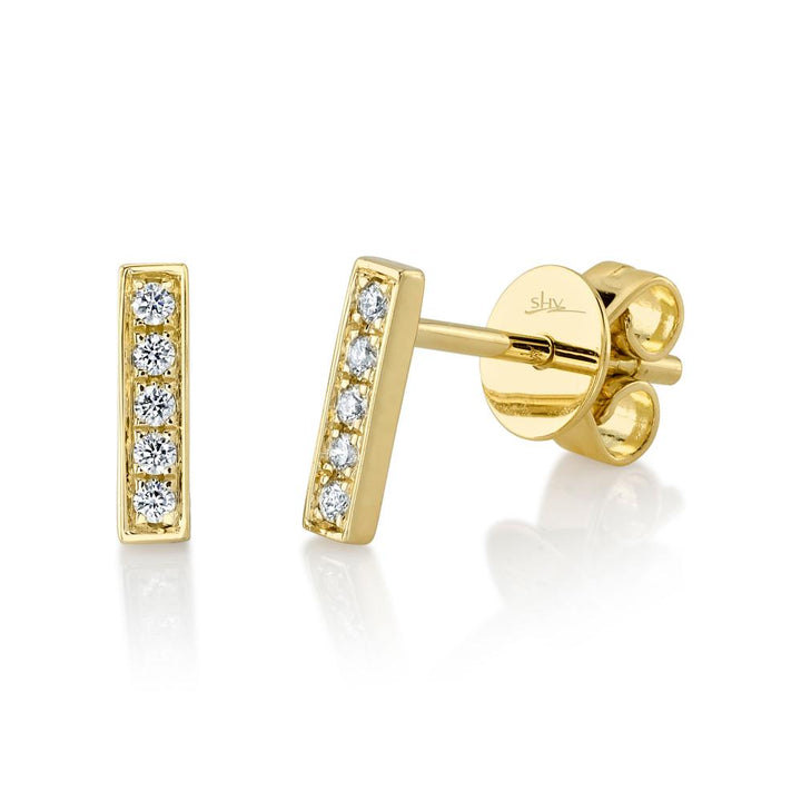 SC55002206 14K Yellow Gold Stud Earrings from the Kate Collection