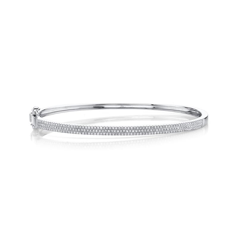 SC55002255ZS 14K White Gold Bangle Bracelet from the Kate Collection