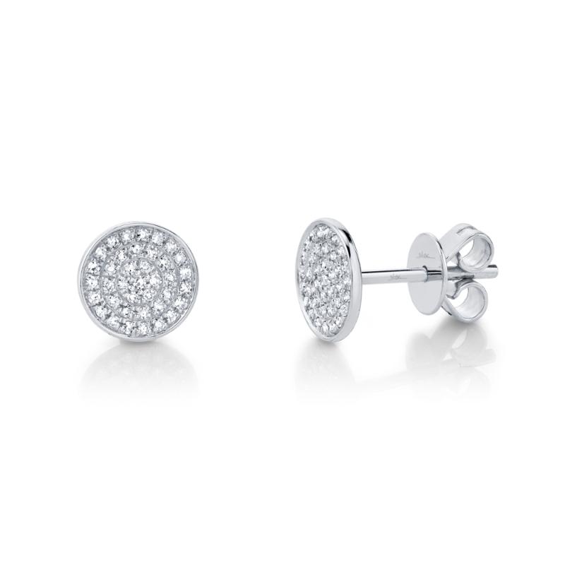 SC55002269 14K White Gold Stud Earrings from the Kate Collection