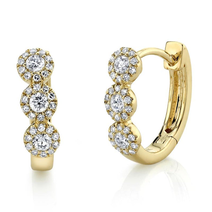 SC55002491 14K Yellow Gold Huggie Earrings from the Eden Collection