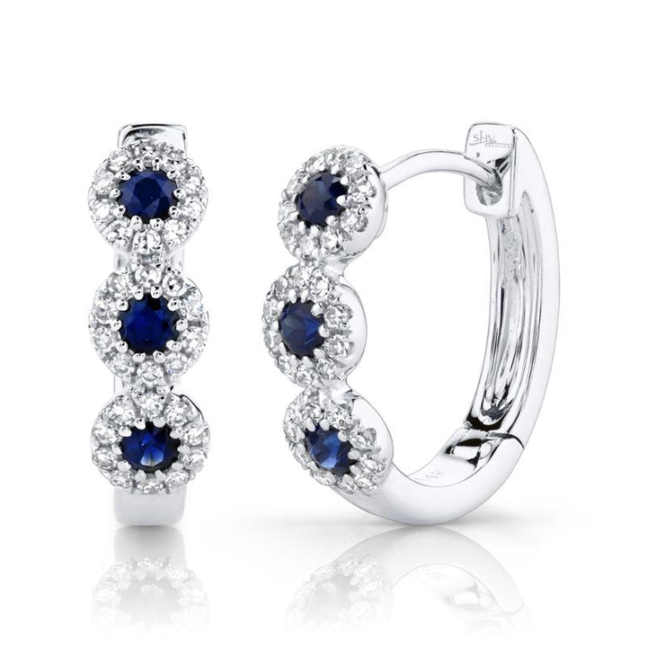 SC55002530 14K White Gold Huggie Earrings from the Eden Collection