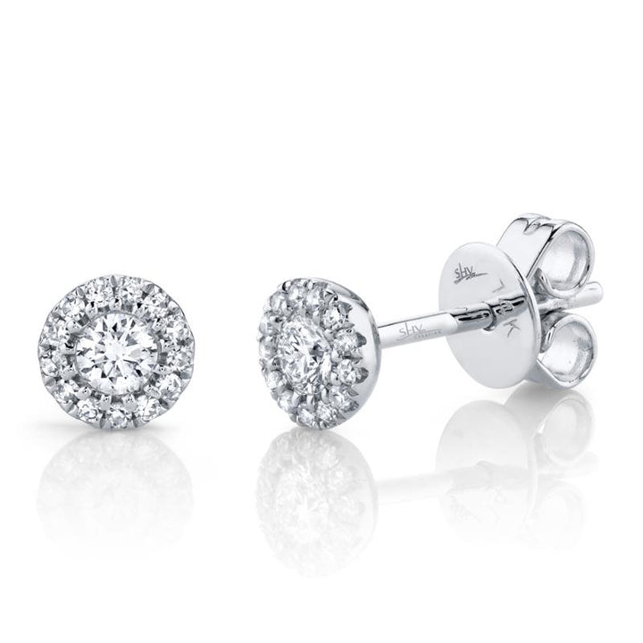 SC55002599 14K White Gold Stud Earrings from the Eden Collection