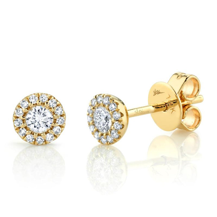 SC55002600 14K Yellow Gold Stud Earrings from the Eden Collection