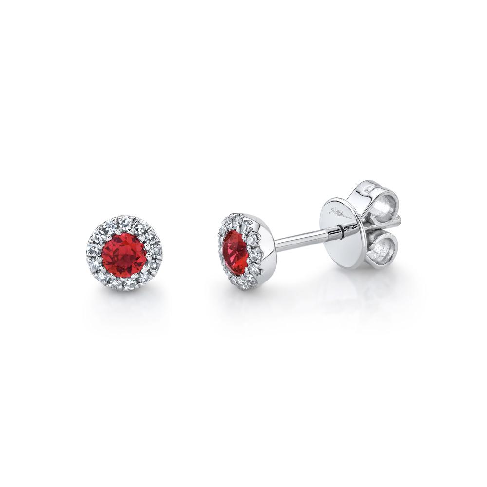 SC55002759 14K White Gold Stud Earrings from the Eden Collection