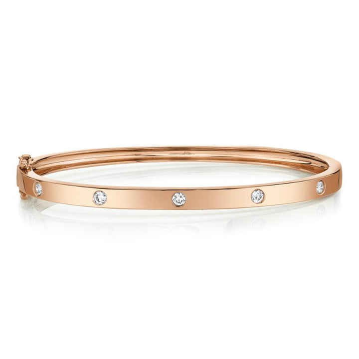 SC55004068ZS 14K Pink Gold Bangle Bracelet from the Kate Collection