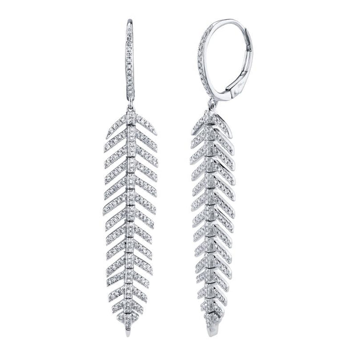 SC55004557V2 14K White Gold Drop Earrings from the Kate Collection