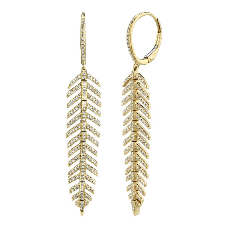 SC55004558V2 14K Yellow Gold Drop Earrings from the Kate Collection