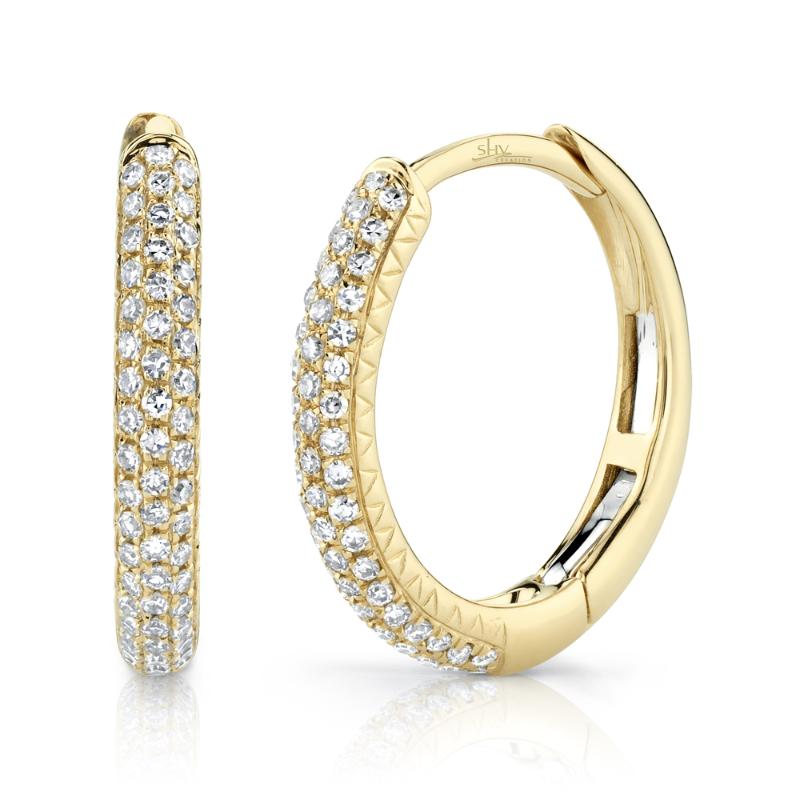 SC55004582 14K Yellow Gold Hoop Earrings from the Kate Collection