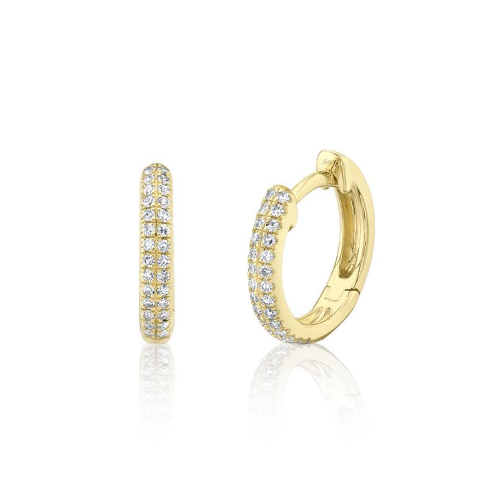 SC55004582V4 14K Yellow Gold Huggie Earrings from the Kate Collection