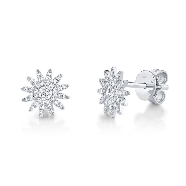 SC55004892 14K White Gold Stud Earrings from the Kate Collection