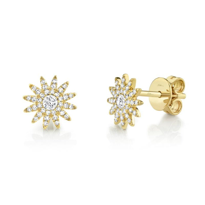 SC55004893 14K Yellow Gold Stud Earrings from the Kate Collection