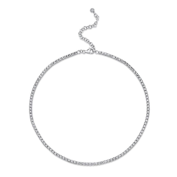 SC55005146 14K White Gold Tennis Necklace from the Stella Collection