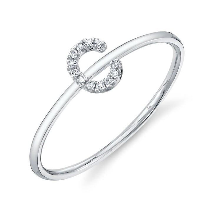 SC55005347-C 14K White Gold Fashion Ring from the Initial Collection