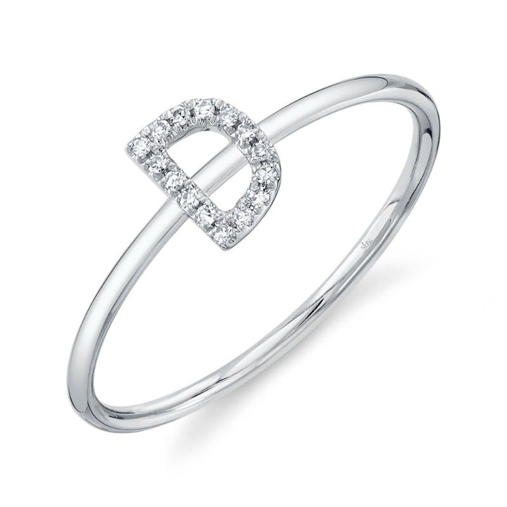 SC55005347-D 14K White Gold Fashion Ring from the Initial Collection