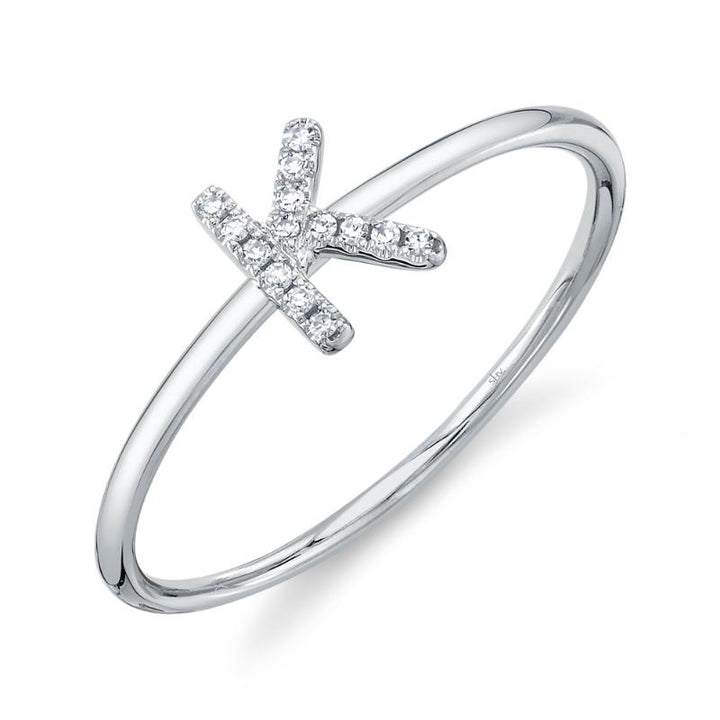 SC55005347-K 14K White Gold Fashion Ring from the Initial Collection