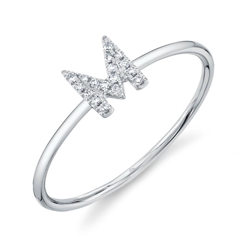 SC55005347-M 14K White Gold Fashion Ring from the Initial Collection