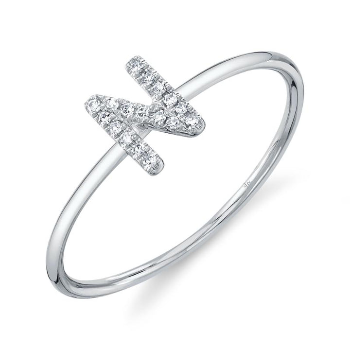 SC55005347-N 14K White Gold Fashion Ring from the Initial Collection