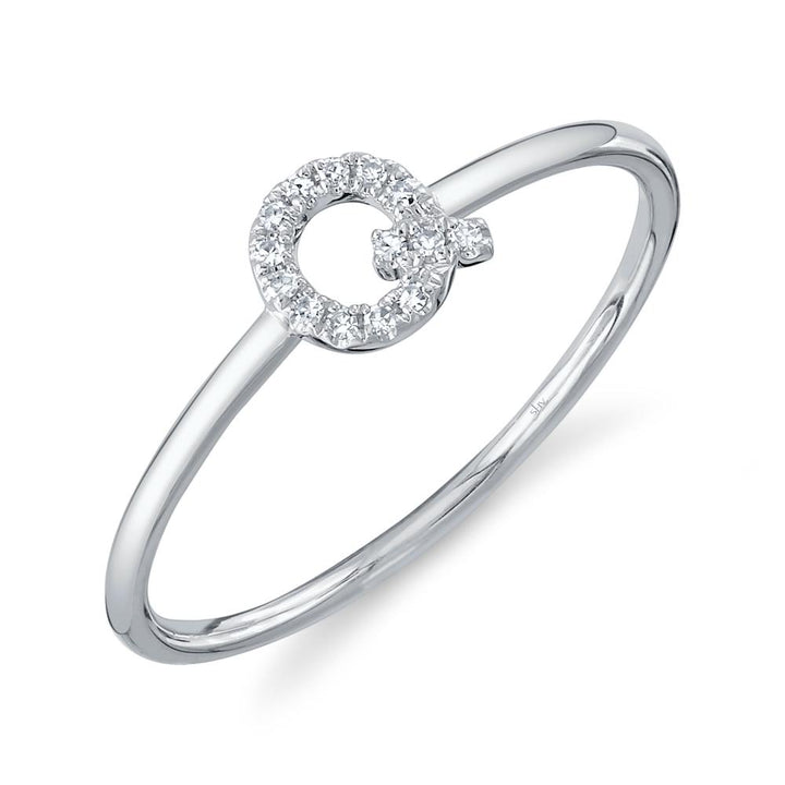 SC55005347-Q 14K White Gold Fashion Ring from the Initial Collection