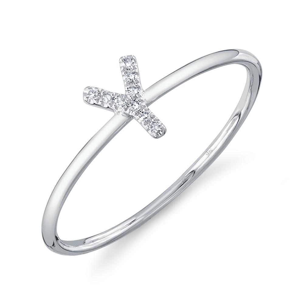 SC55005347-Y 14K White Gold Fashion Ring from the Initial Collection