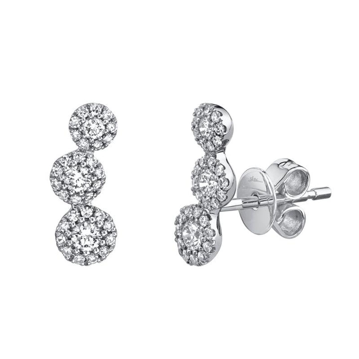 SC55005436V2 14K White Gold Stud Earrings from the Eden Collection