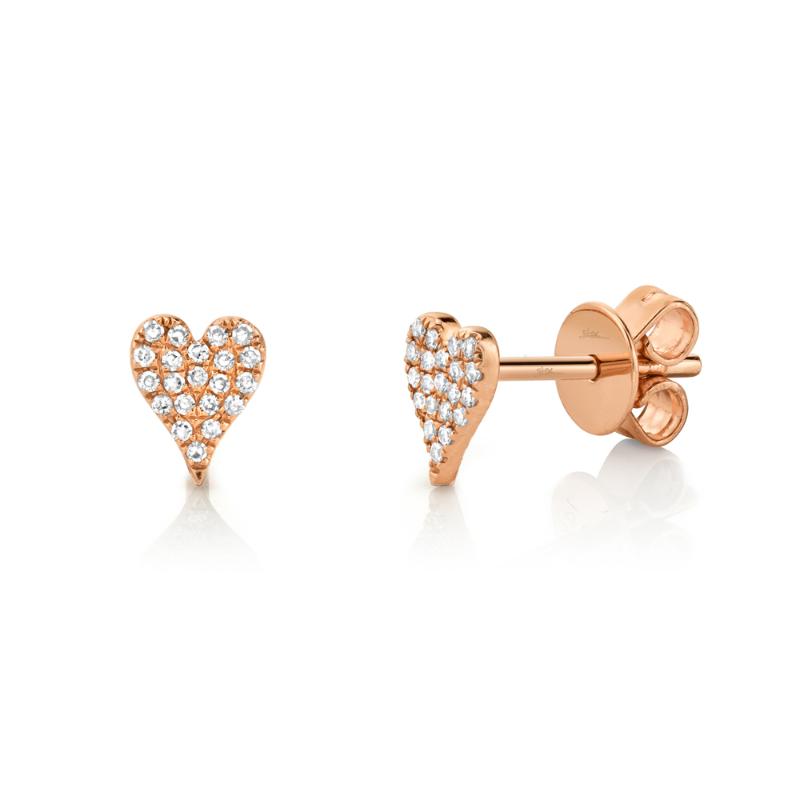 SC55006719 14K Pink Gold Stud Earrings from the Kate Collection